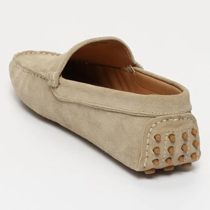 HUBERT mocassins classiques beige clair