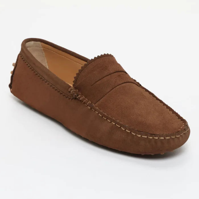 LEW mocassins classiques kaki brun