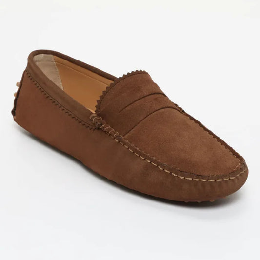LEW mocassins classiques kaki brun