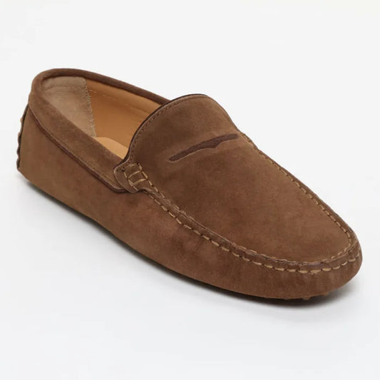 LODRICK mocassins classiques kaki brun