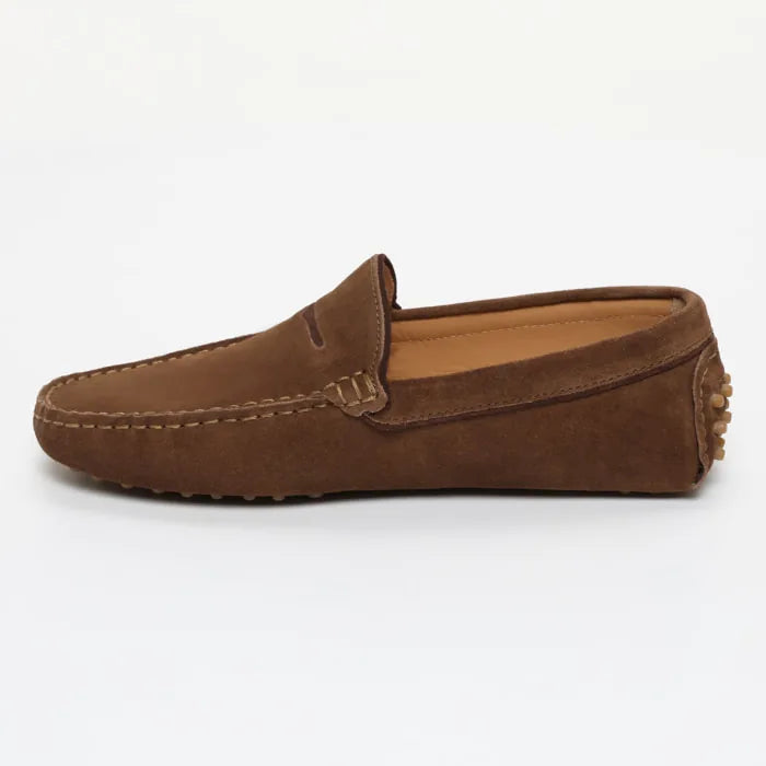 LODRICK mocassins classiques kaki brun