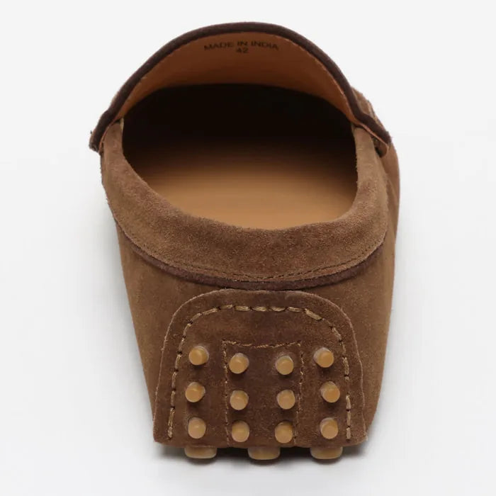 LODRICK mocassins classiques kaki brun