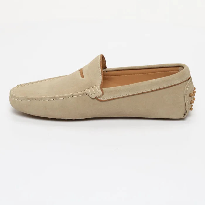 LODRICK mocassins classiques beige clair