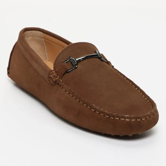 HAROLD mocassins fantaisie kaki brun