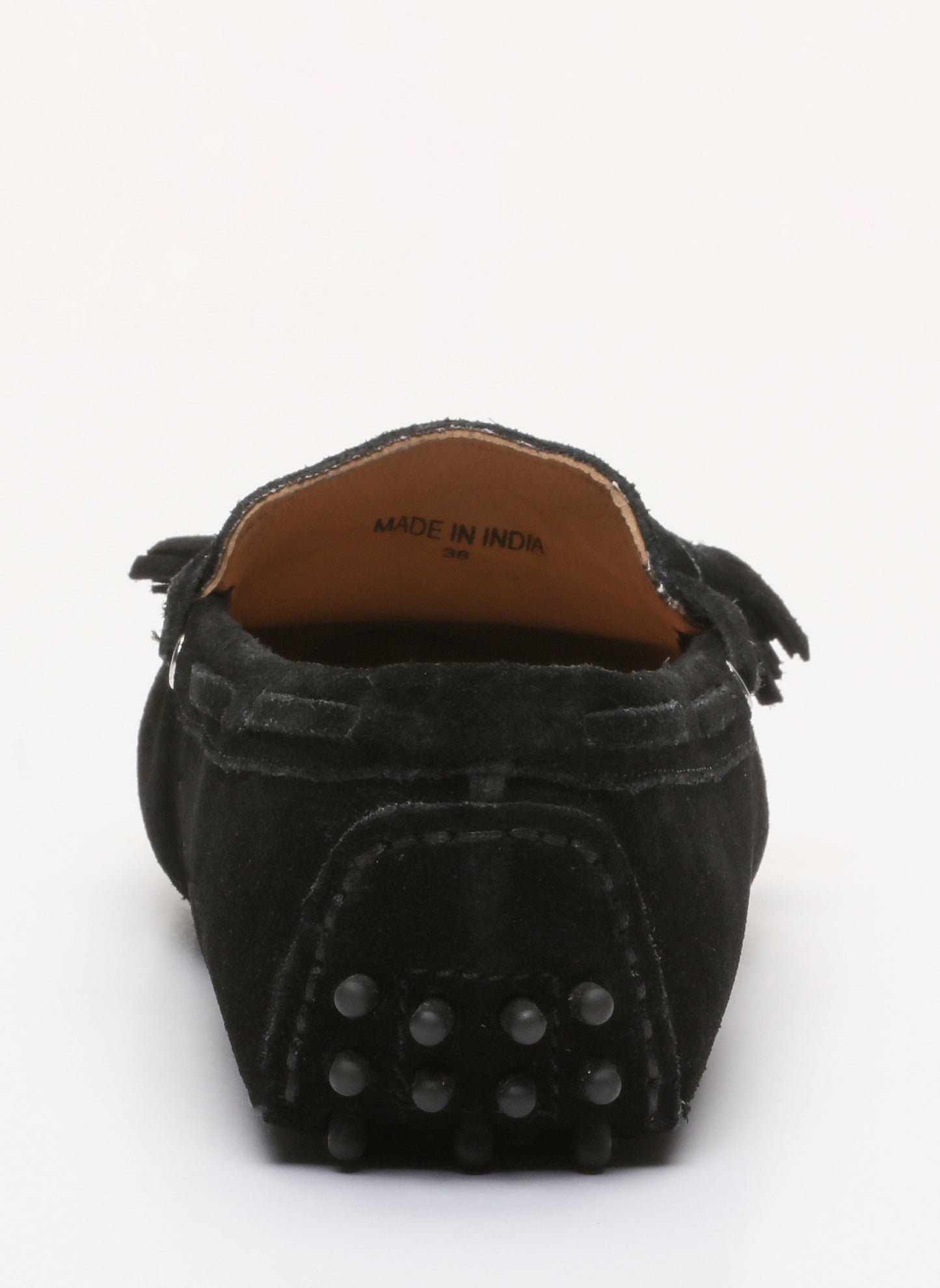 LILY mocassins à pompons noir