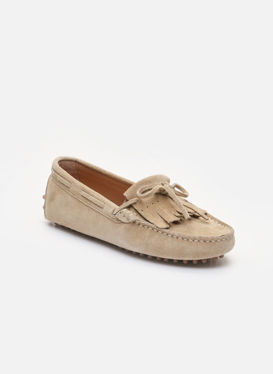 POWYS mocassins à lacets beige