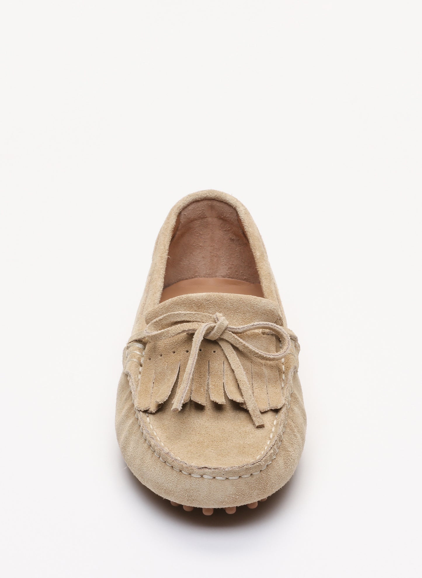 POWYS mocassins à lacets beige