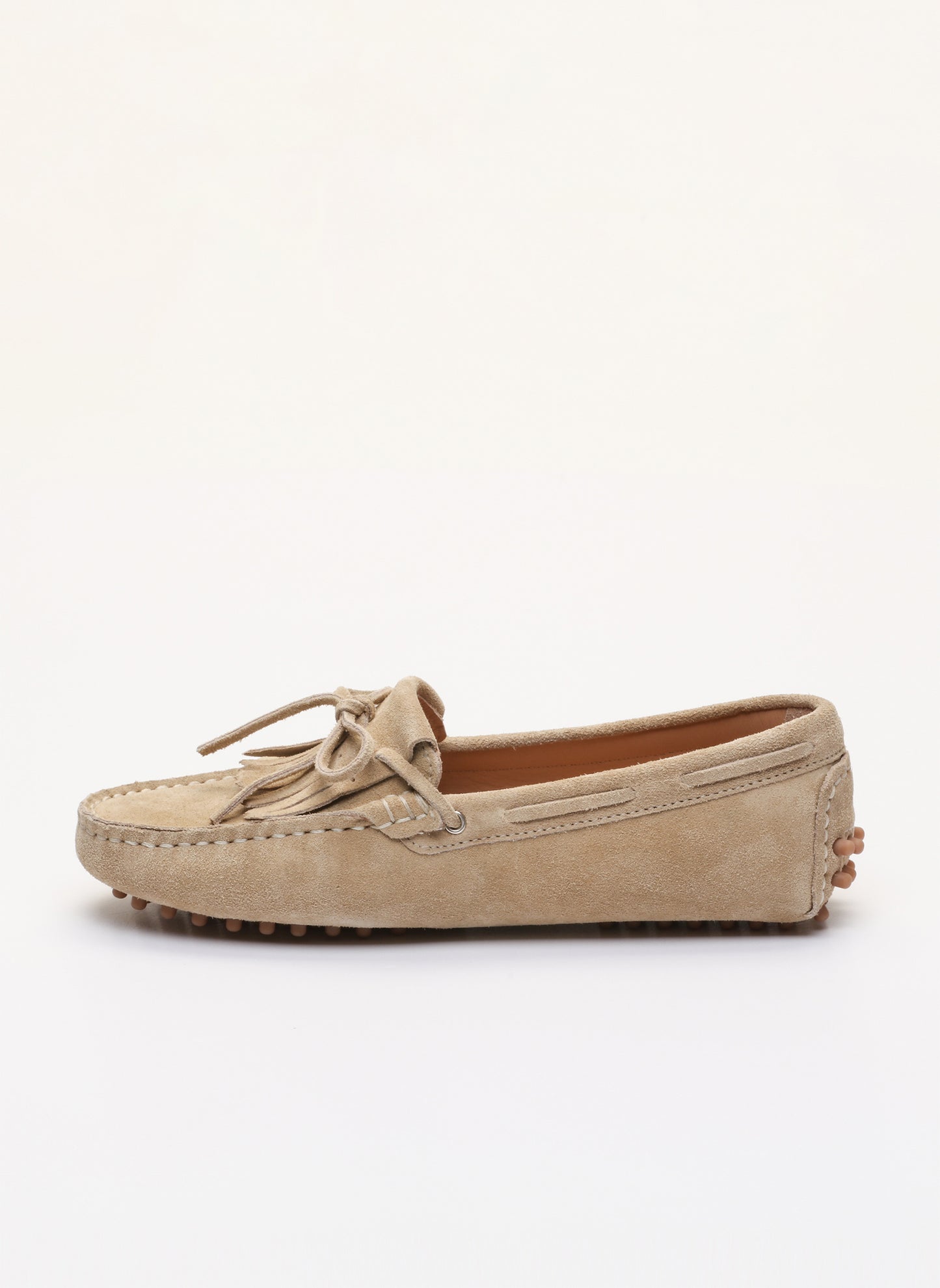 POWYS mocassins à lacets beige