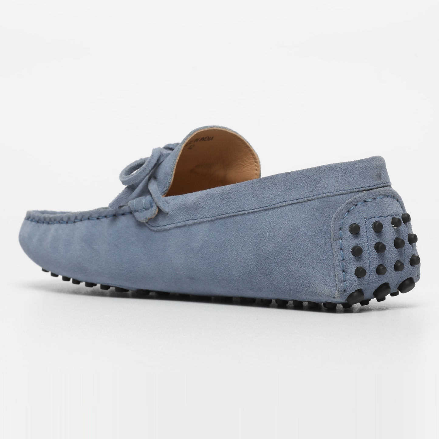 DUKE mocassins à lacets bleu denim