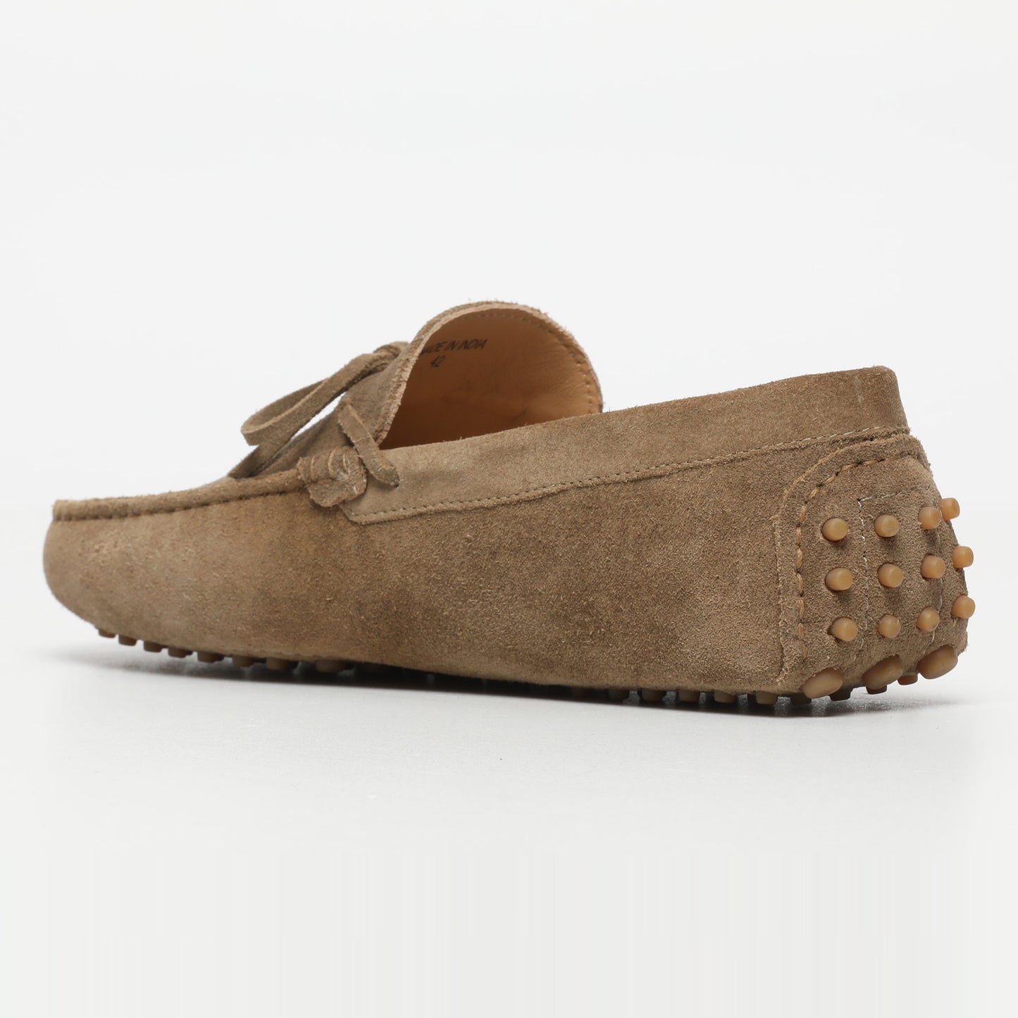 DUKE mocassins à lacets kaki et brun