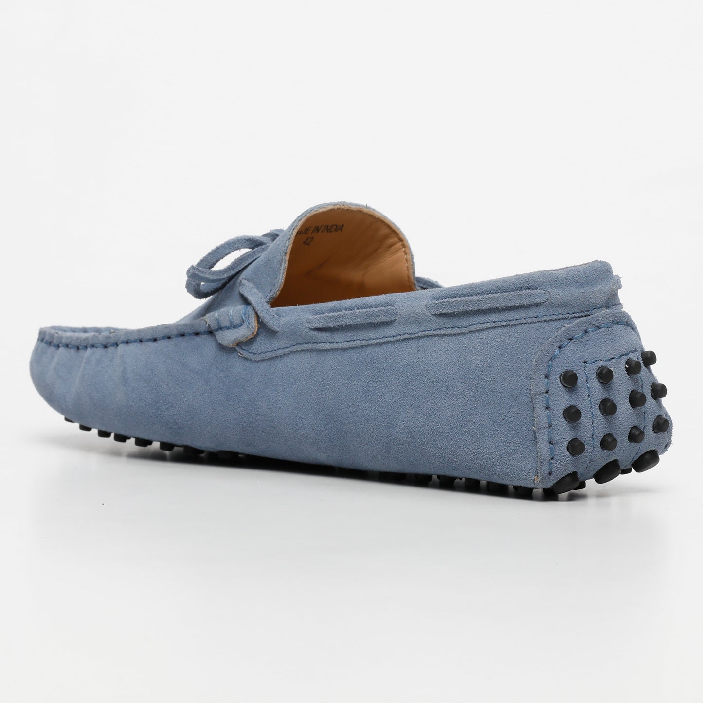 CORNWALL mocassins à lacets bleu denim