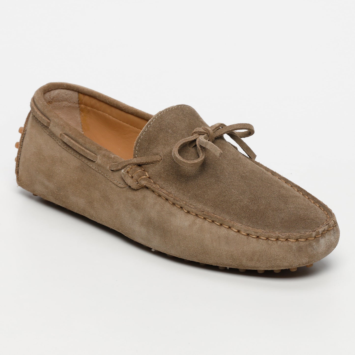 CORNWALL mocassins à lacets kaki et brun