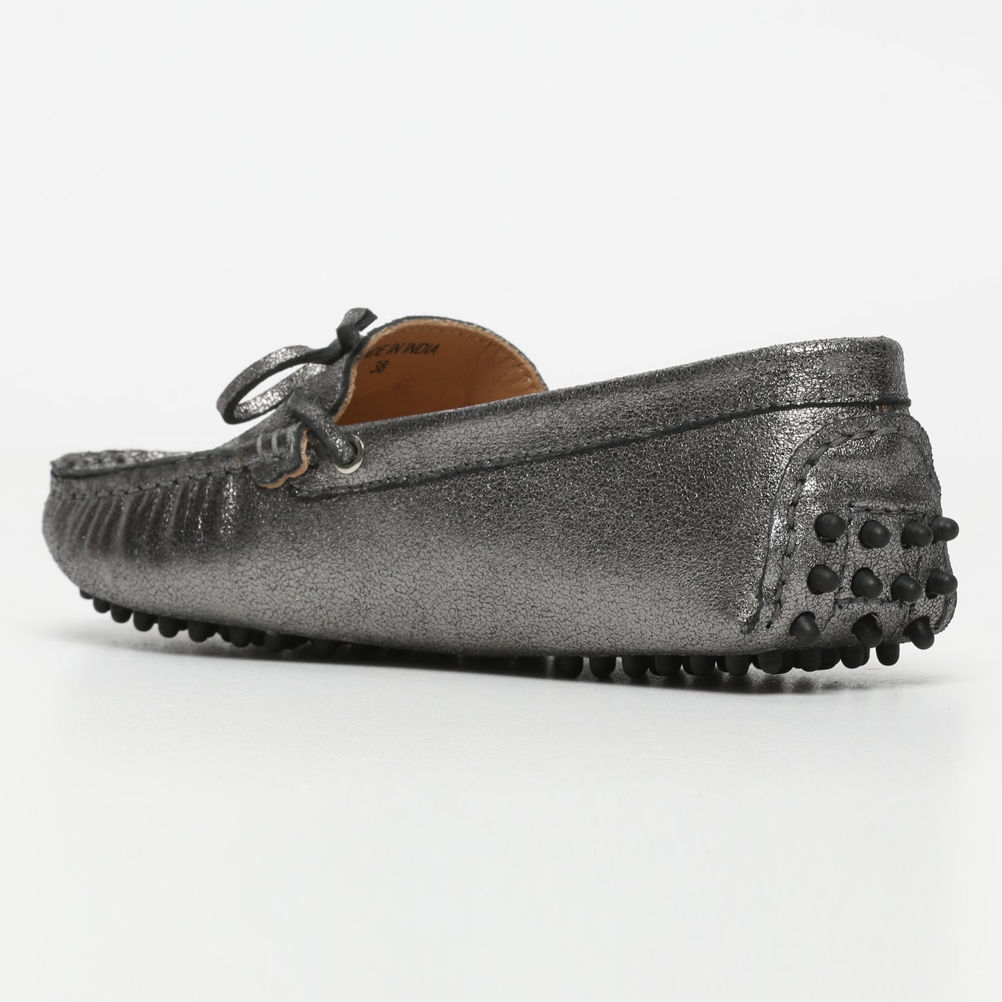 KATE mocassins à lacets argent foncé