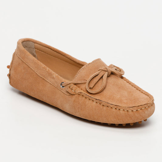 KATE mocassins à lacets pêche