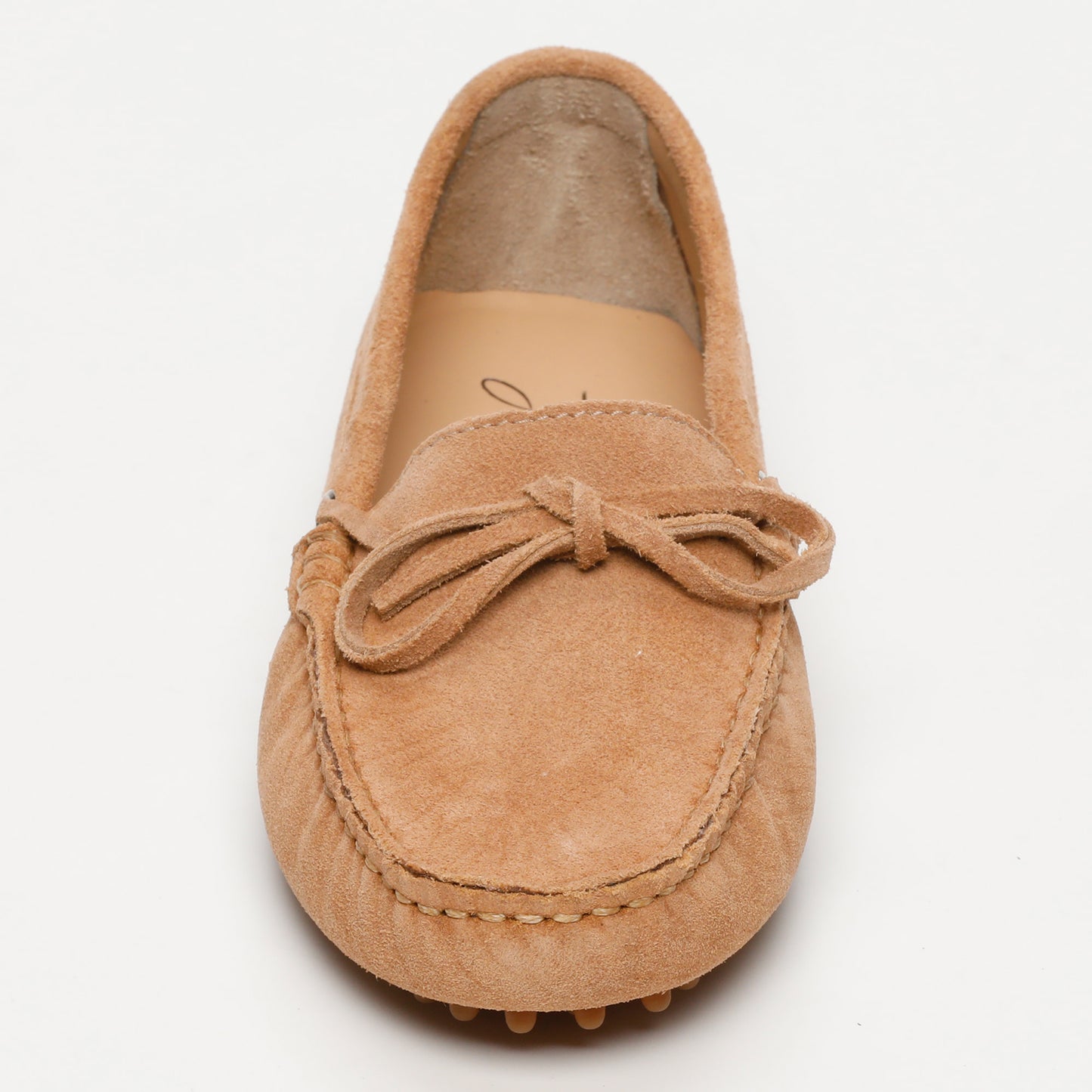 KATE mocassins à lacets pêche