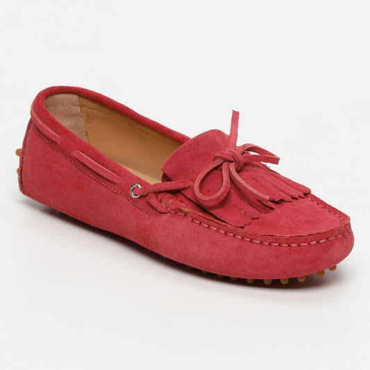 POWYS mocassins à lacets magenta