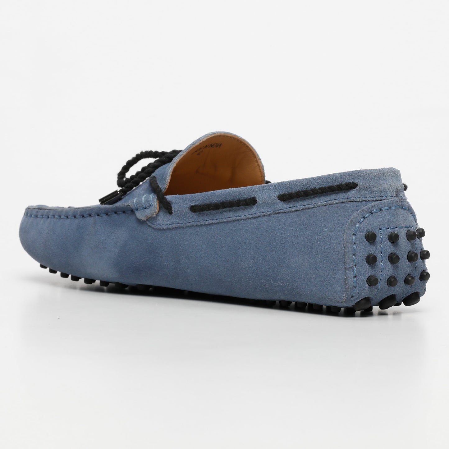 YORK mocassins à lacets bleu denim