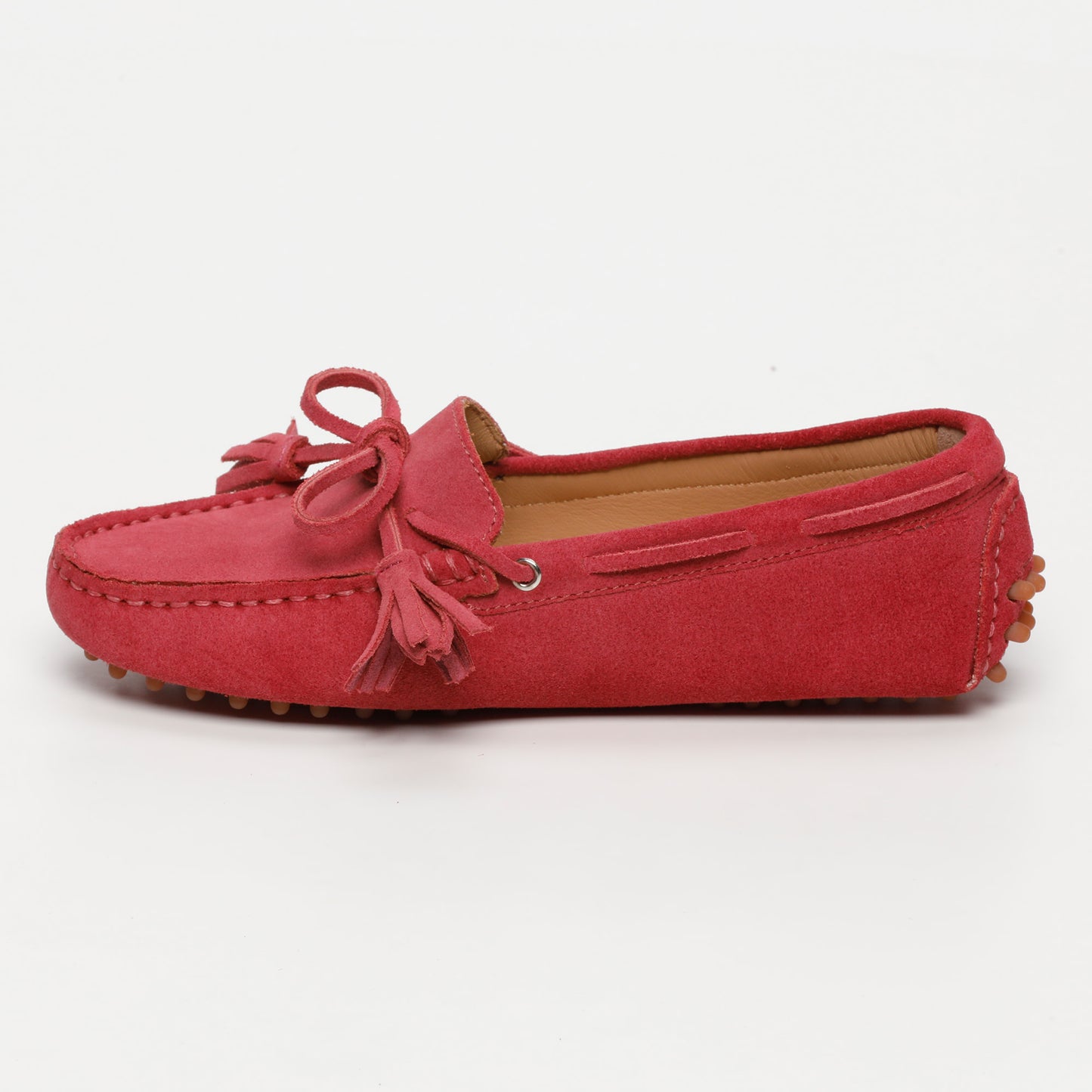 LILY mocassins à pompons magenta