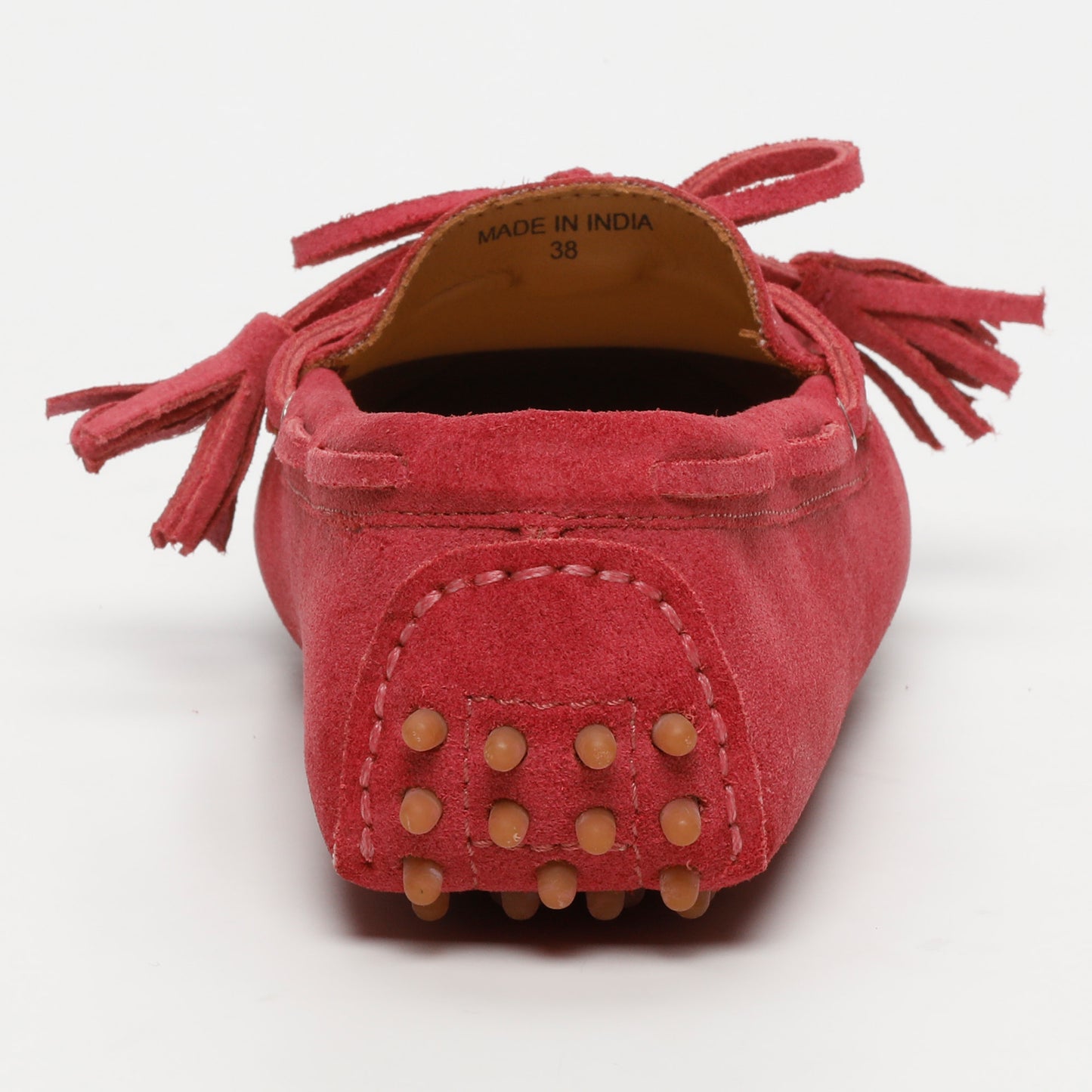 LILY mocassins à pompons magenta