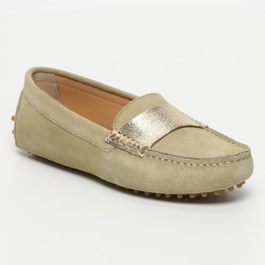MELOA mocassins fantaisies anis