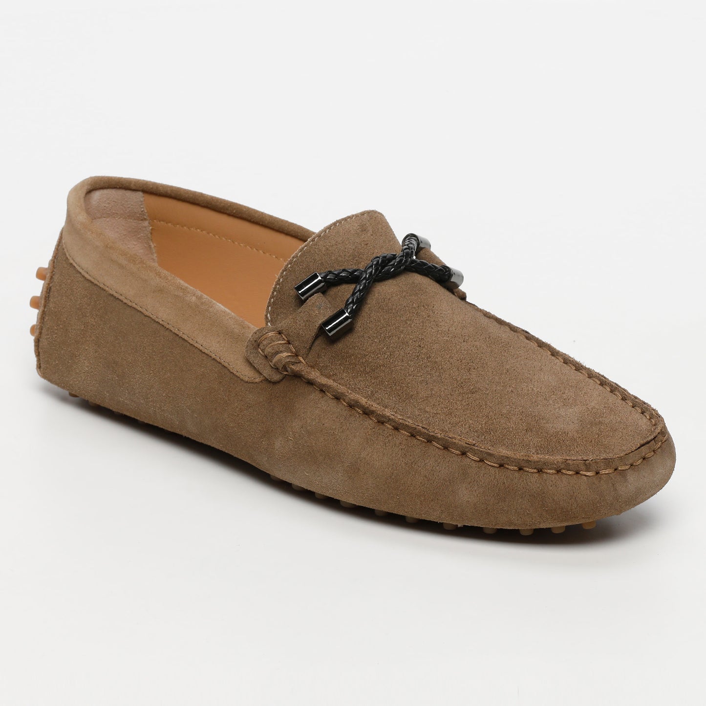 PHILLIP mocassins fantaisies kaki et brun