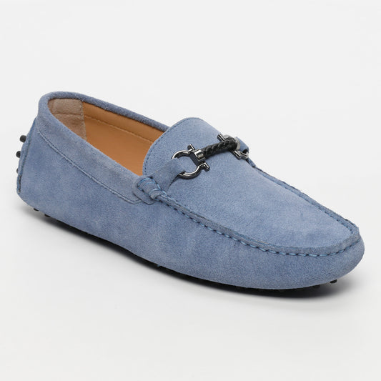 FELIX mocassins fantaisies bleu denim