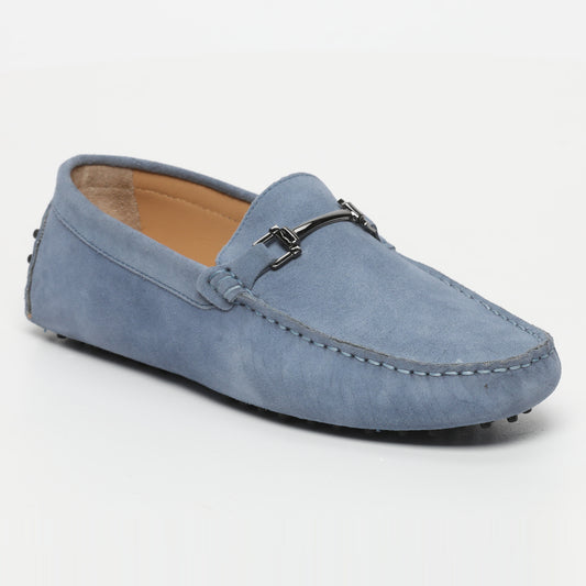 HAROLD mocassins fantaisies bleu denim