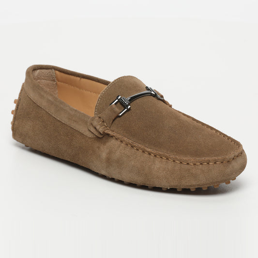HAROLD mocassins fantaisies kaki et brun