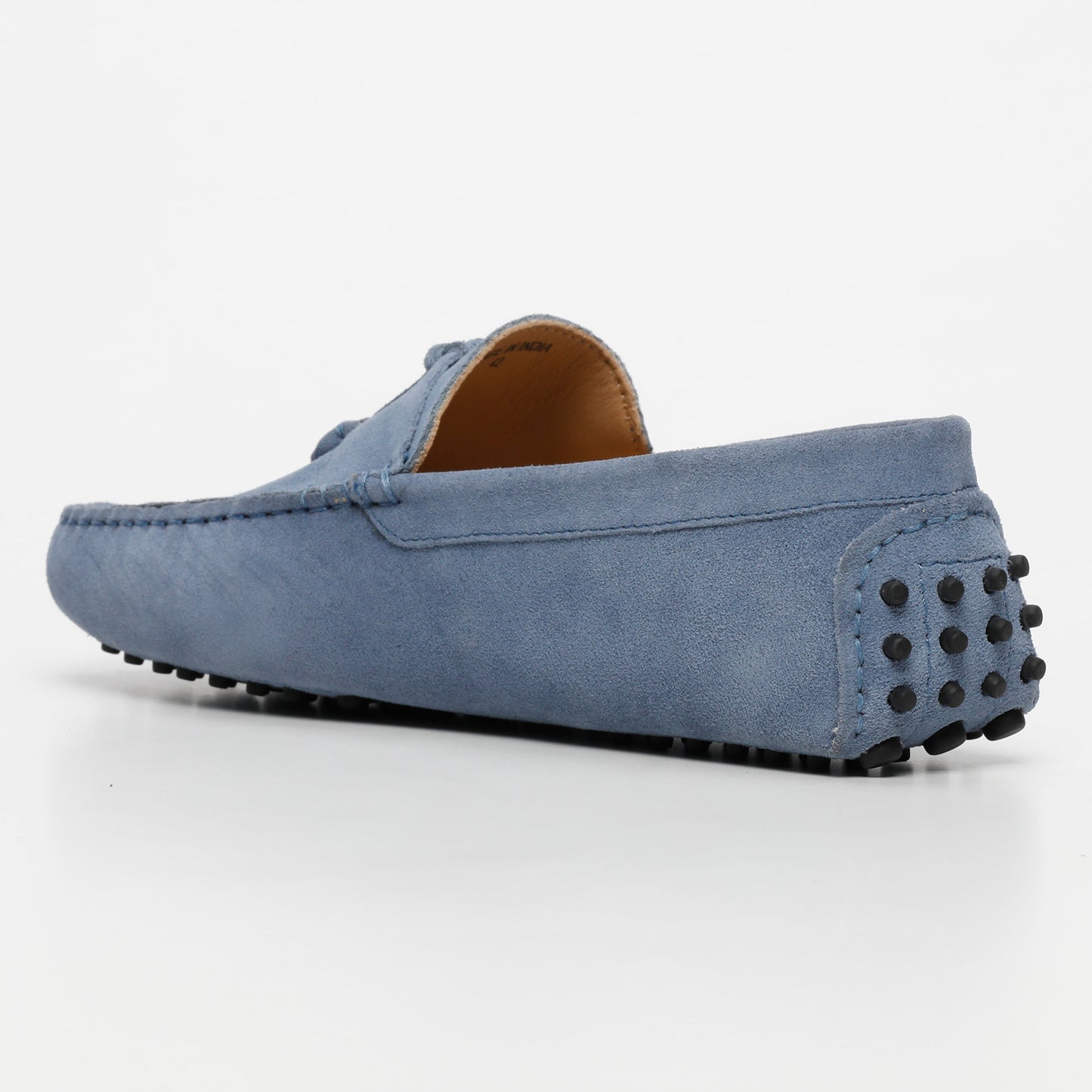 ELLIOT mocassins à pompons bleu denim