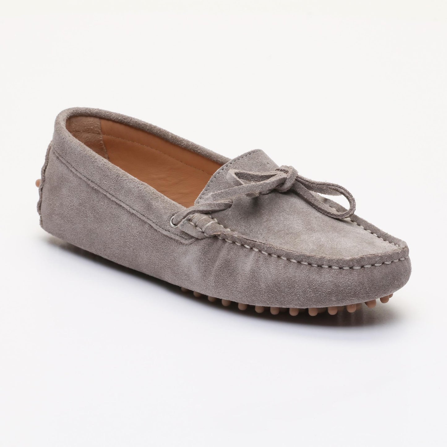 KATE mocassins à lacets gris clair