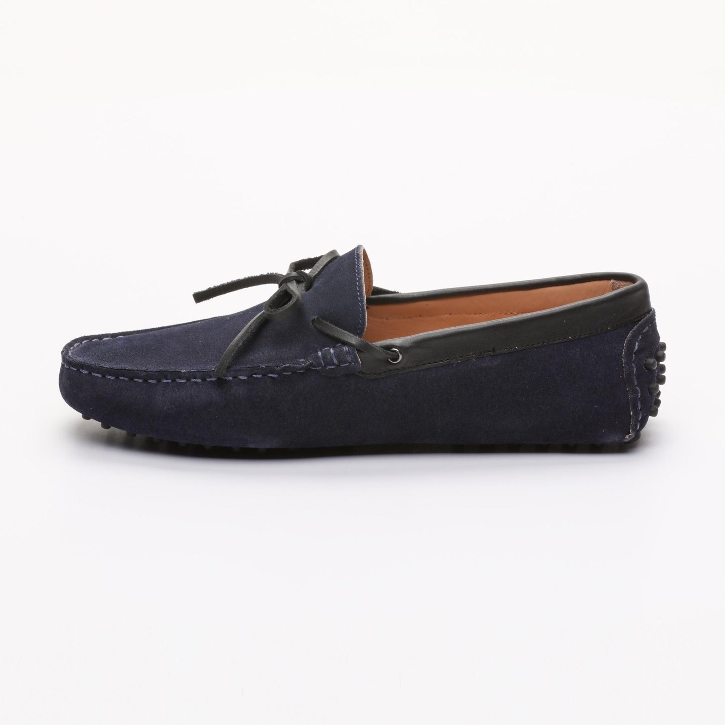 KENT mocassins à lacets marine et noir