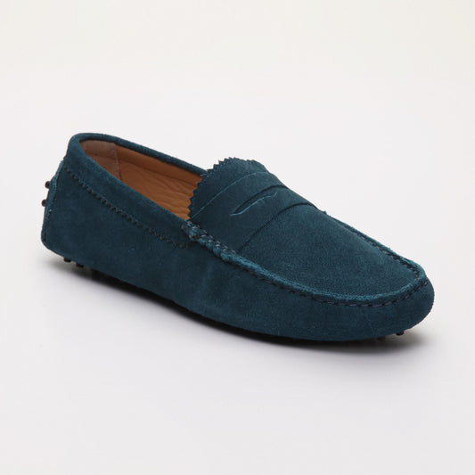 LEW mocassins classiques turquoise foncé