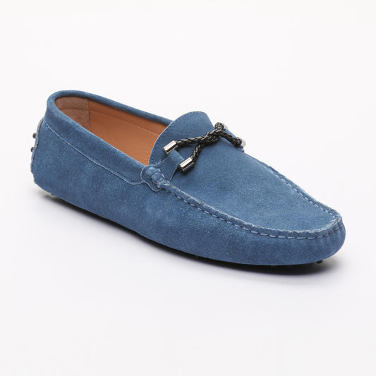 PHILLIP mocassins fantaisies bleu électrique