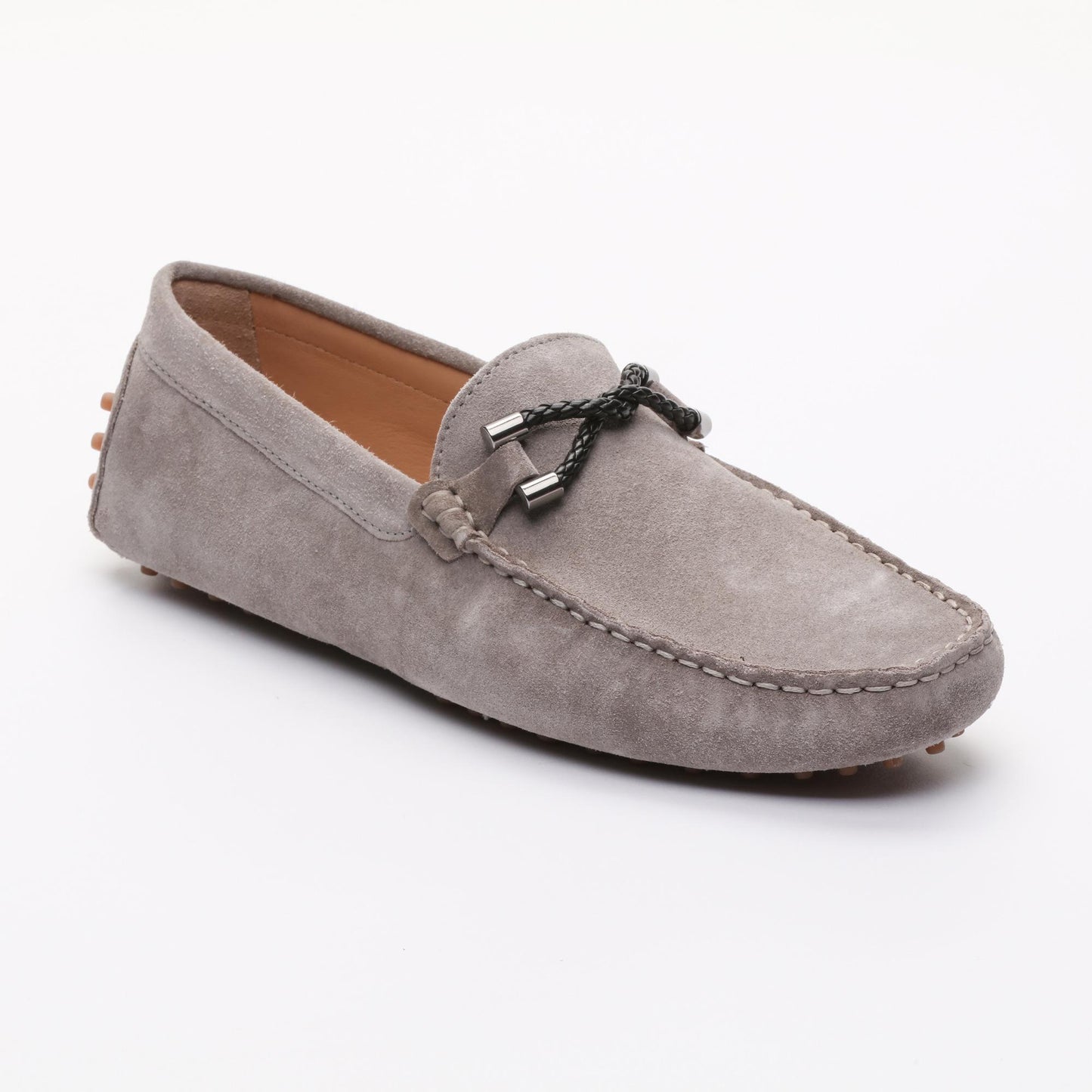 PHILLIP mocassins fantaisies gris clair