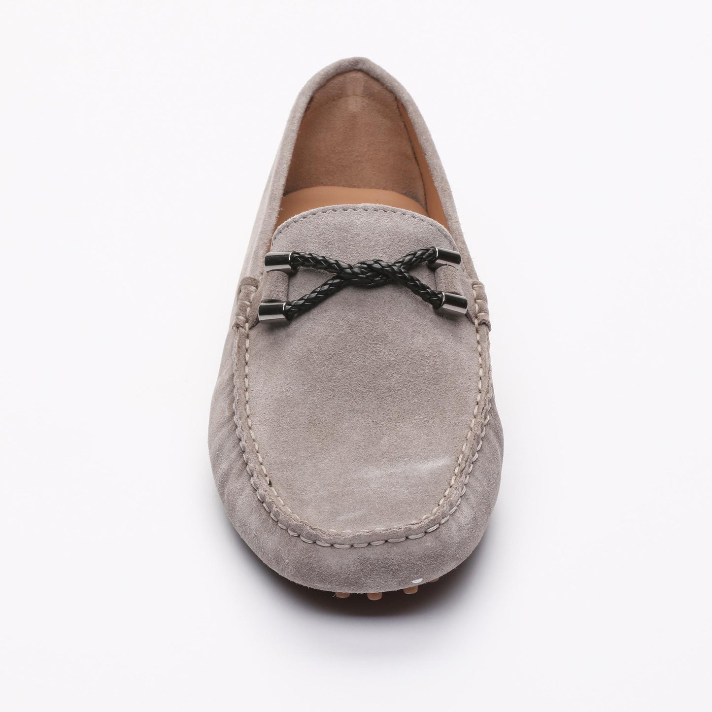 PHILLIP mocassins fantaisies gris clair