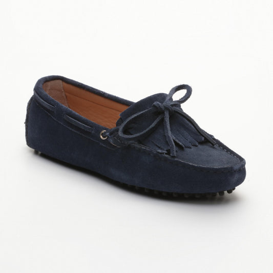 POWYS mocassins à lacets bleu sargasso
