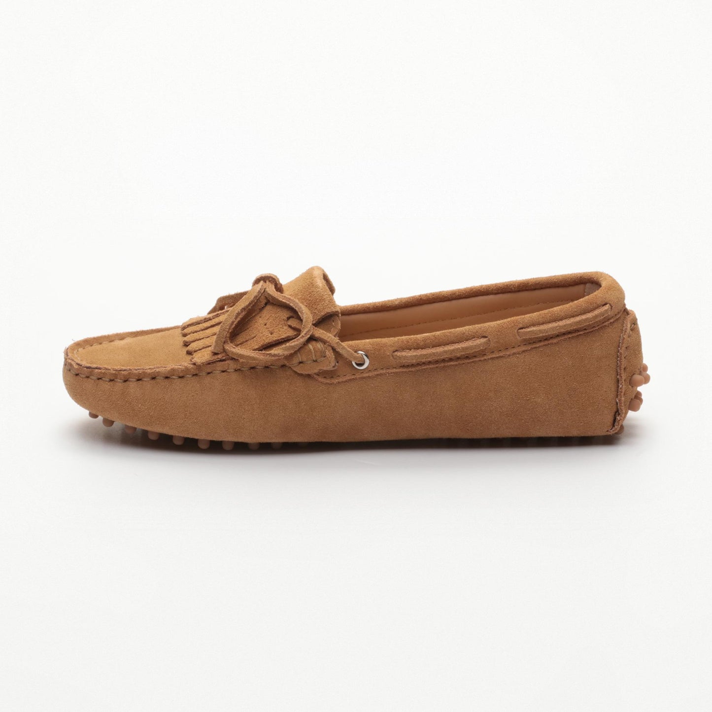 POWYS mocassins à lacets cognac