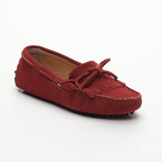 POWYS mocassins à lacets lie de vin