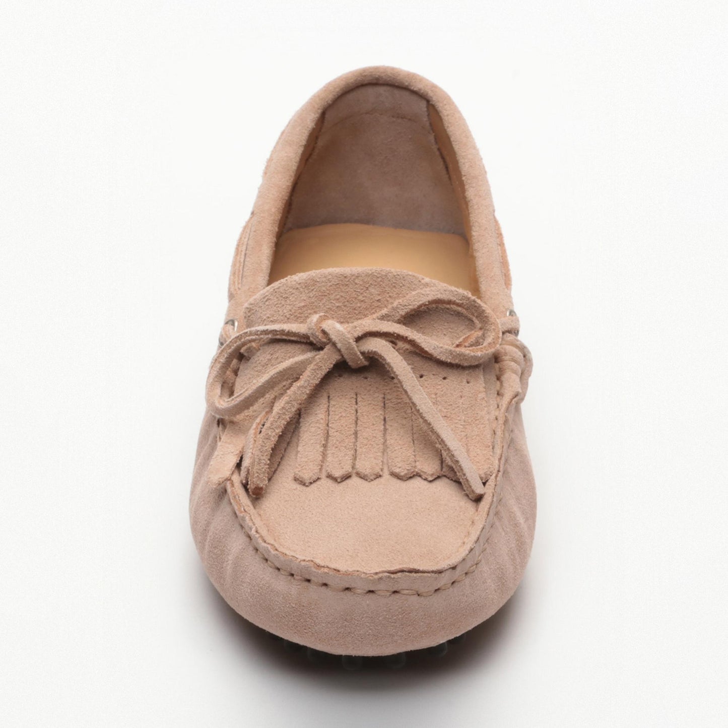 POWYS mocassins à lacets vieux rose