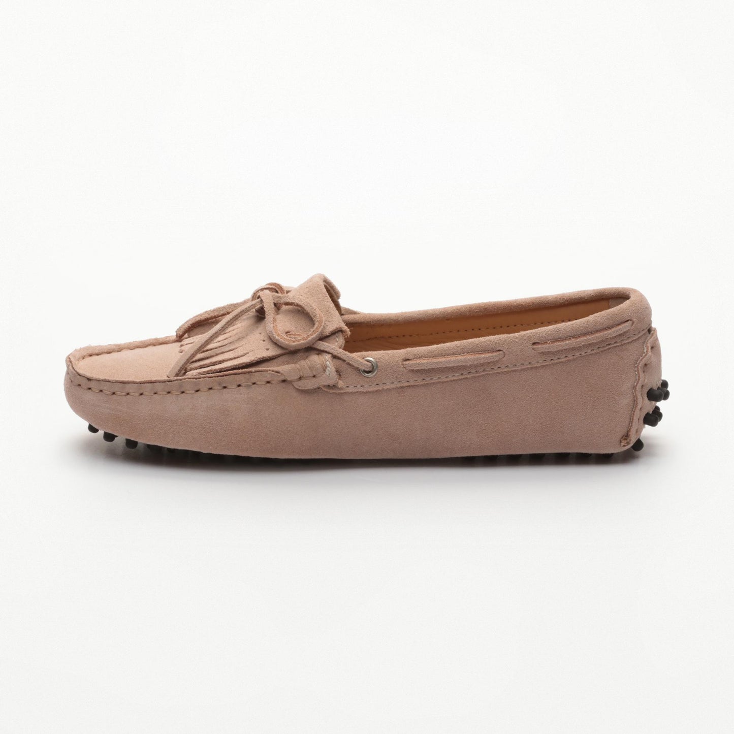 POWYS mocassins à lacets vieux rose