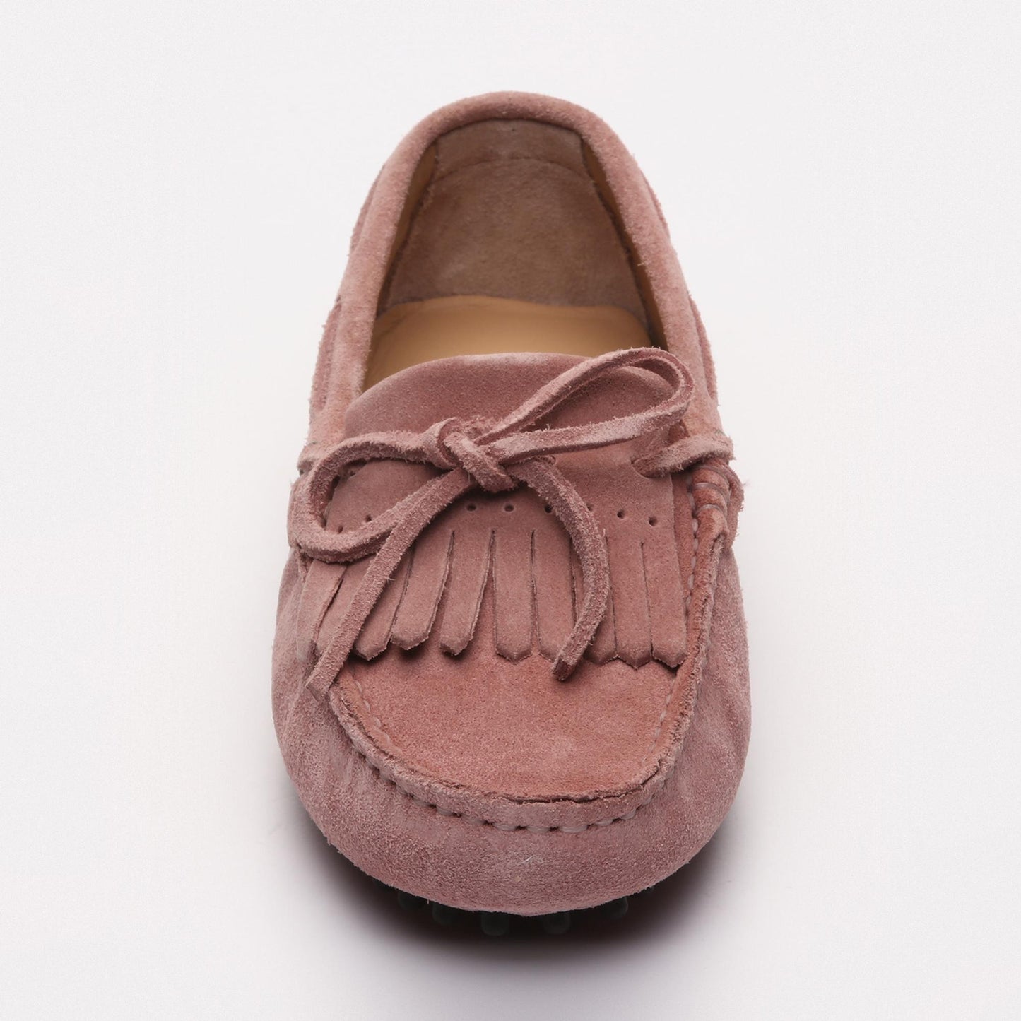 POWYS mocassins à lacets vieux rose clair