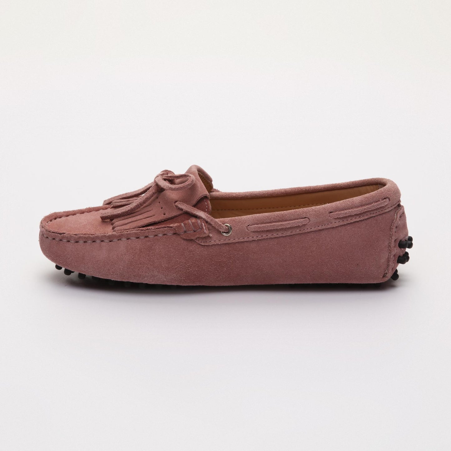 POWYS mocassins à lacets vieux rose clair