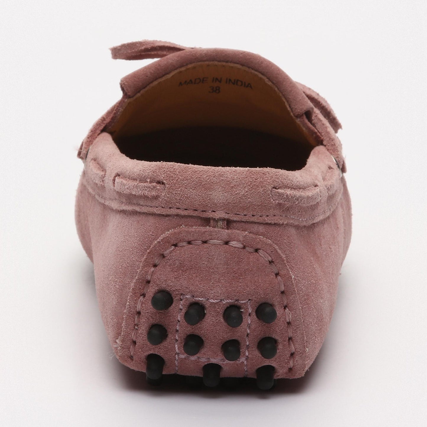 POWYS mocassins à lacets vieux rose clair