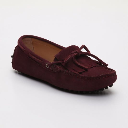 POWYS mocassins à lacets violet foncé