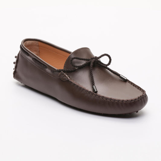 YORK mocassins à lacets chocolat