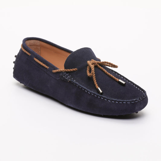 YORK mocassins à lacets marine