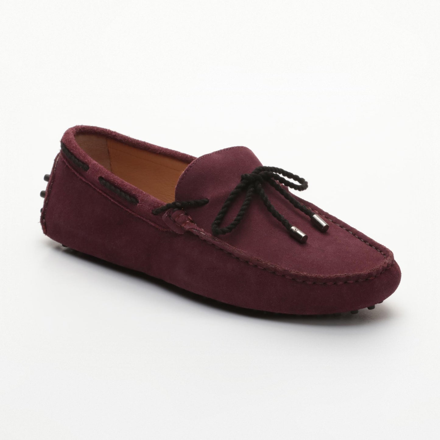 YORK mocassins à lacets violet foncé