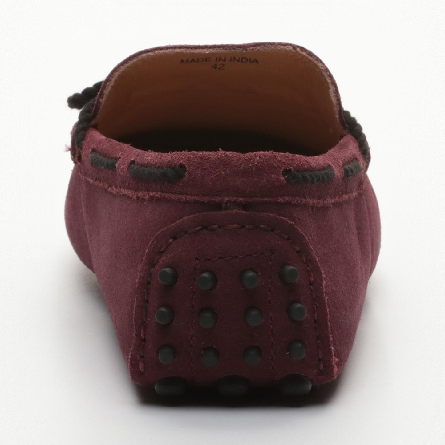 YORK mocassins à lacets violet foncé